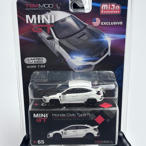 MINI GT Honda Civic Type R Championship White MiJo Exclusives 1/64 - Picture 1 of 13